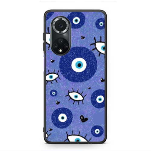 Huawei Nova 9 Black hearted Black Glossy Θήκη
