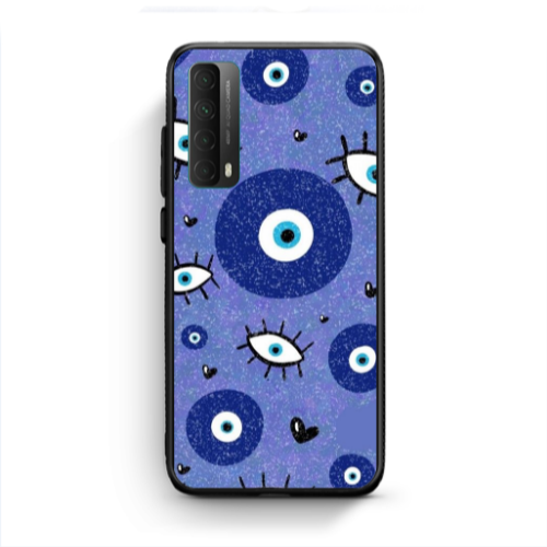 Huawei P Smart 2021 Black hearted Black Glossy Θήκη