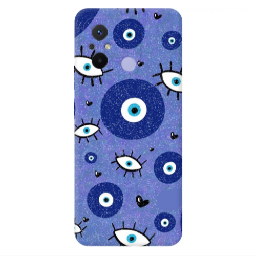Xiaomi Redmi 12C Black hearted Transparent Silicone TPU Θήκη