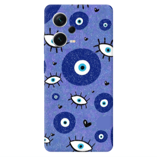 Xiaomi Redmi Note 12 5G Black hearted Transparent Silicone TPU Θήκη