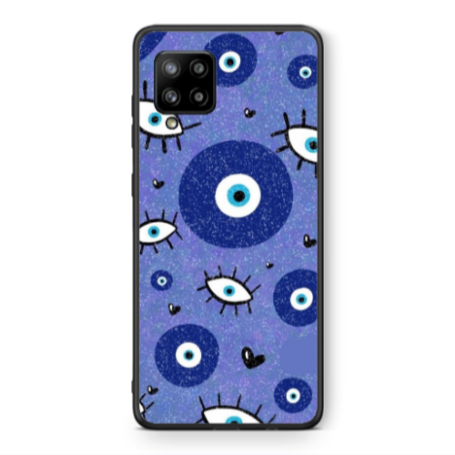 Samsung A42 5G Black hearted Black Glossy Θήκη