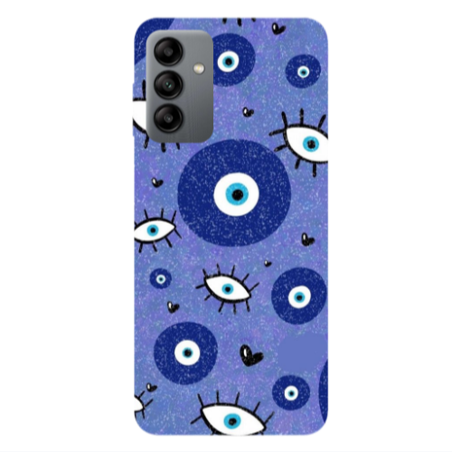 Samsung A13 5G Black hearted Transparent Silicone TPU Θήκη