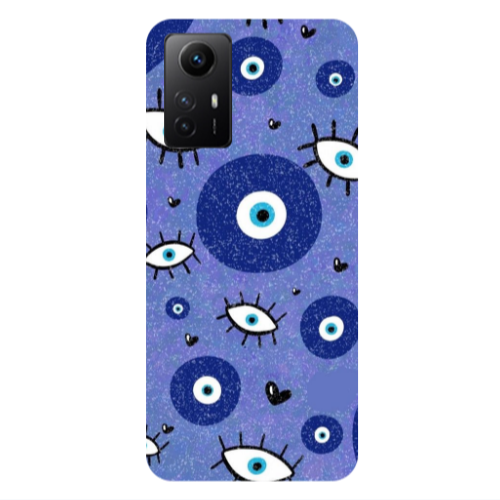 Xiaomi Redmi Note 12s Black hearted Transparent Silicone TPU Θήκη