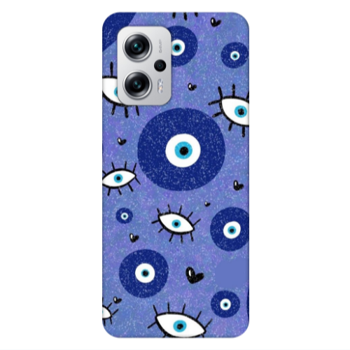 Xiaomi Poco X4 GT Black hearted Transparent Silicone TPU Θήκη