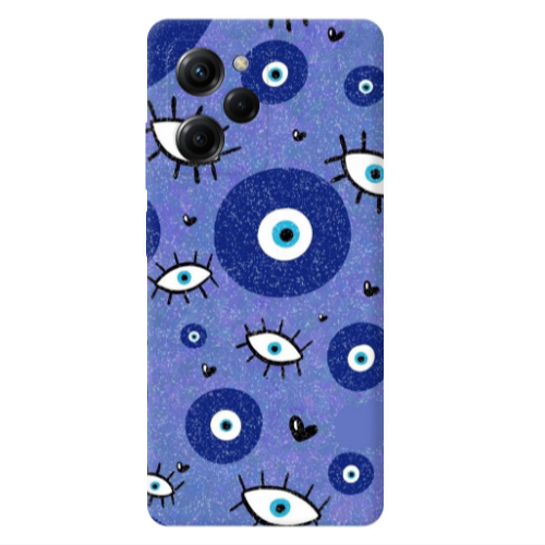 Xiaomi Poco X5 Pro Black hearted Transparent Silicone TPU Θήκη