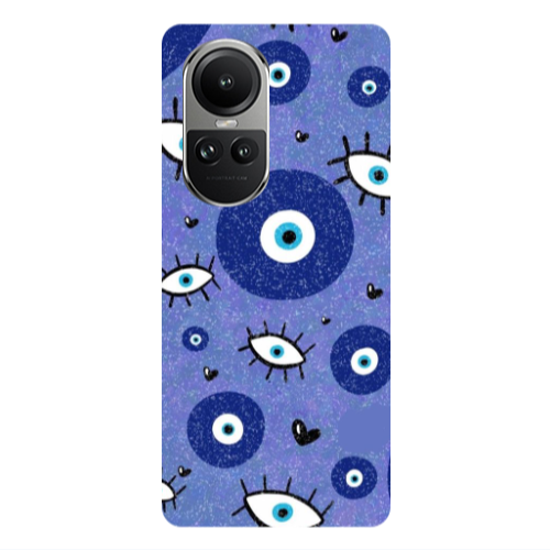 Oppo Reno10 5G Black hearted Transparent Silicone TPU Θήκη