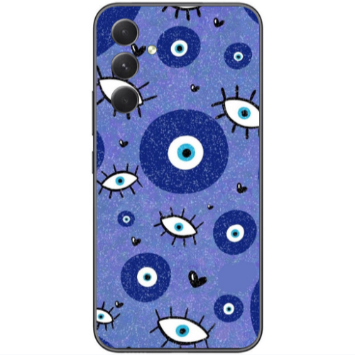 Samsung  Galaxy A05s Black hearted Transparent Silicone TPU Θήκη