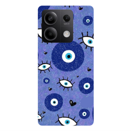 Xiaomi Redmi Note 13 5G Black hearted Transparent Silicone TPU Θήκη