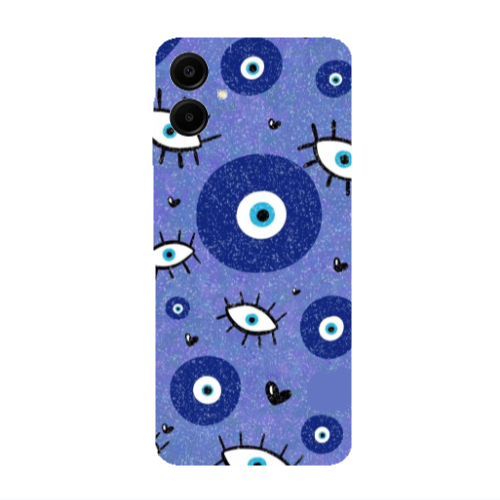 Samsung A06 Black hearted Transparent Silicone TPU Θήκη