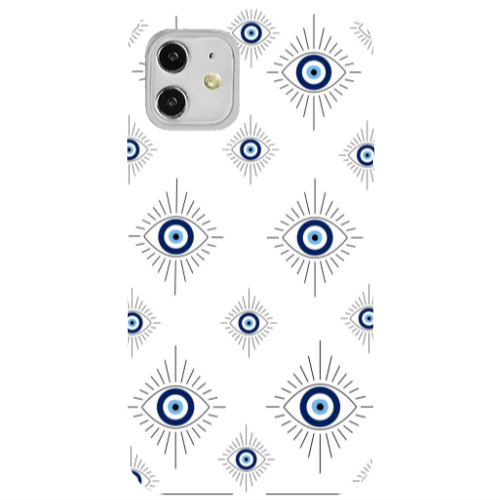 Apple iPhone 11  Bright eye Black Colored Silicone TPU Θήκη