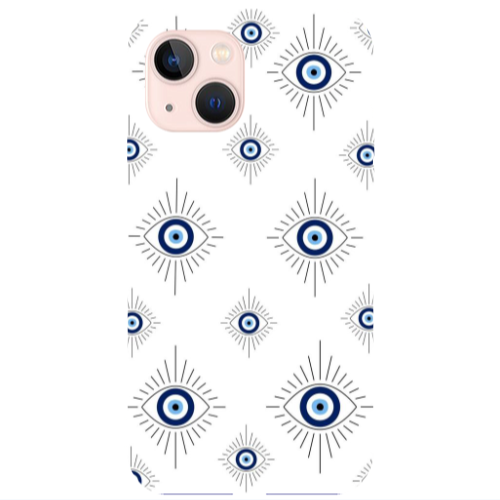 Apple iPhone 13 Bright eye Purple Colored Silicone TPU Θήκη