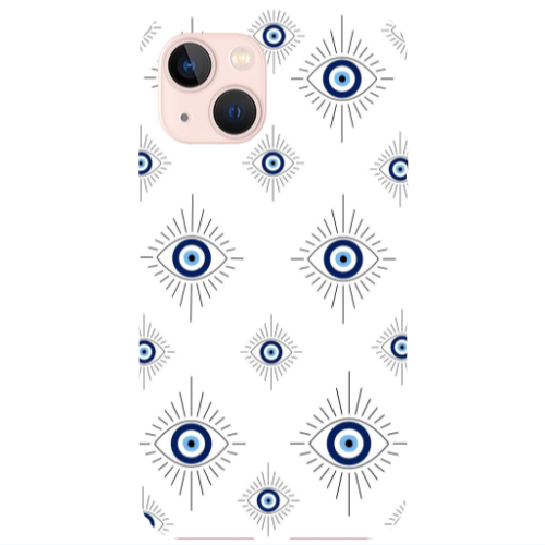 Apple iPhone 13 Bright eye Pink Colored Silicone TPU Θήκη