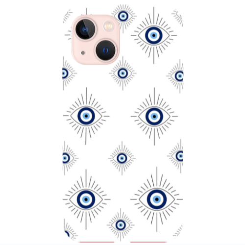 Apple iPhone 13 Bright eye Red Colored Silicone TPU Θήκη