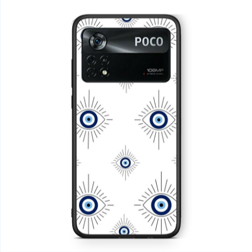 Xiaomi Poco X4 Pro Bright eye Black Glossy Θήκη