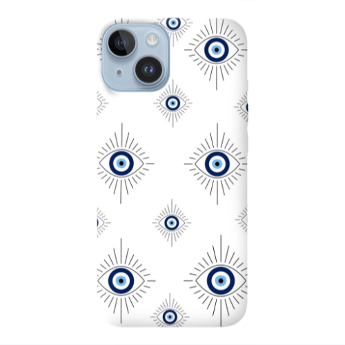 Apple iPhone 14  Bright eye Pink Colored Silicone TPU Θήκη