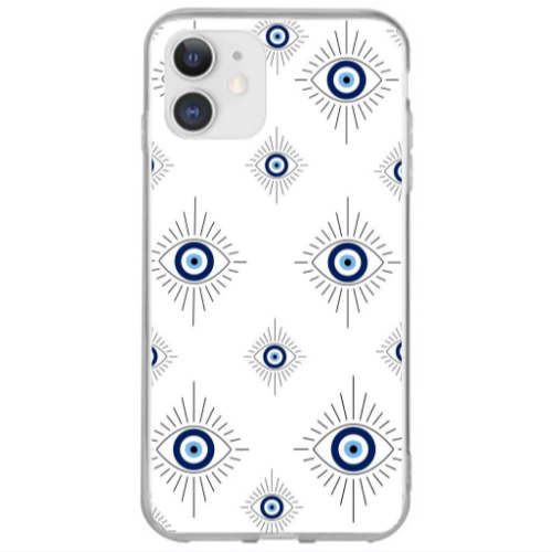 Apple iPhone 12 Mini Bright eye Transparent Silicone TPU Θήκη