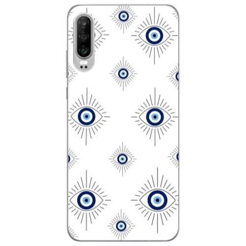 Huawei P30 Bright eye Transparent Silicone TPU Θήκη