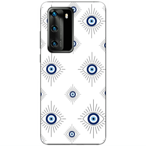 Huawei P40 Bright eye Transparent Silicone TPU Θήκη