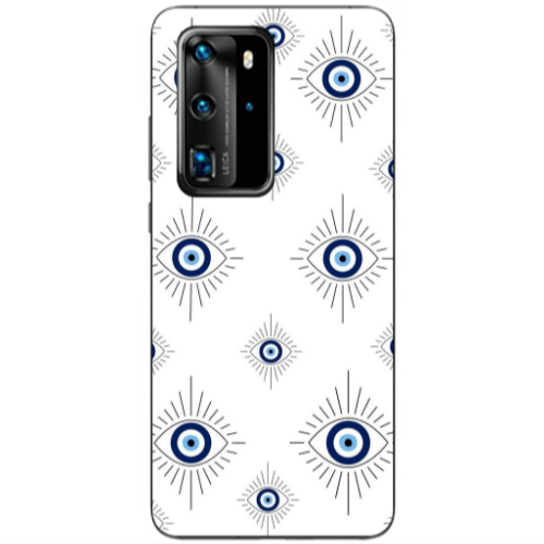 Huawei P40 Pro Bright eye Transparent Silicone TPU Θήκη