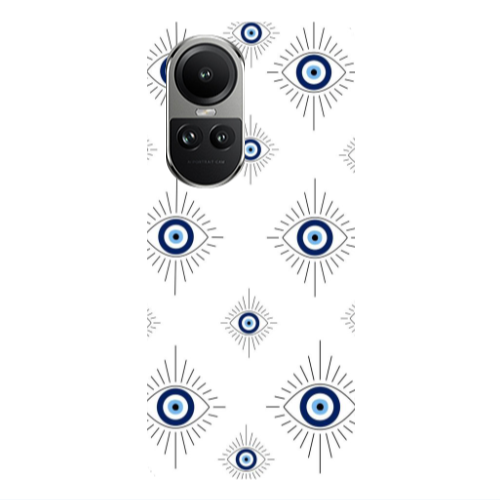 Oppo Reno10 5G Bright eye Transparent Silicone TPU Θήκη