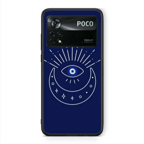 Xiaomi Poco X4 Pro Single bead Black Glossy Θήκη