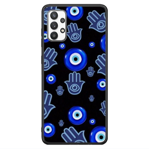 Samsung A13 4G Eye in hand Black Glossy Θήκη
