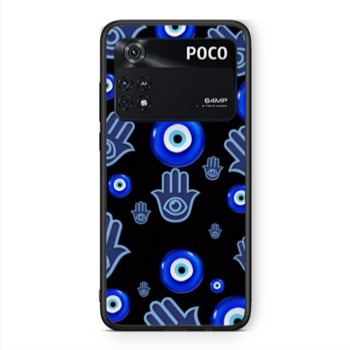 Xiaomi Poco M4 Pro 4G Eye in hand Black Glossy Θήκη