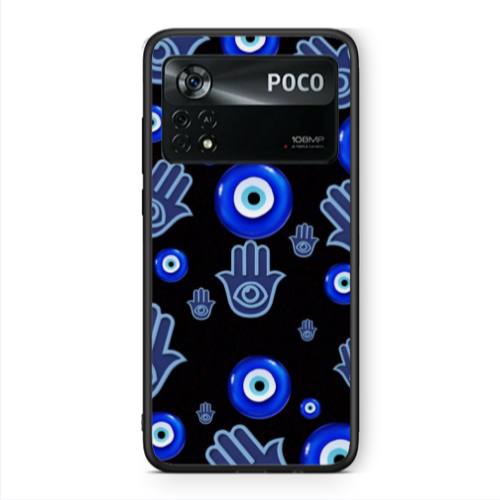 Xiaomi Poco X4 Pro Eye in hand Black Glossy Θήκη