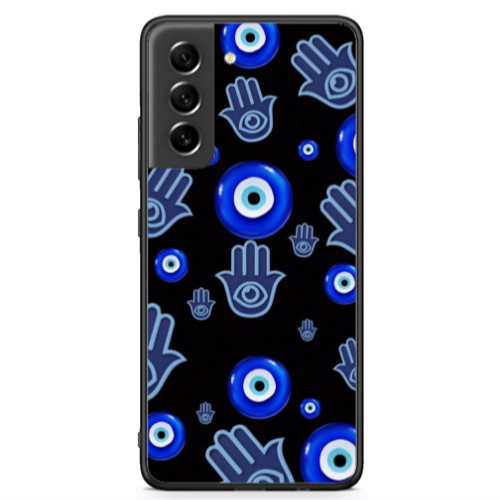 Samsung S21 FE Eye in hand Black Glossy Θήκη
