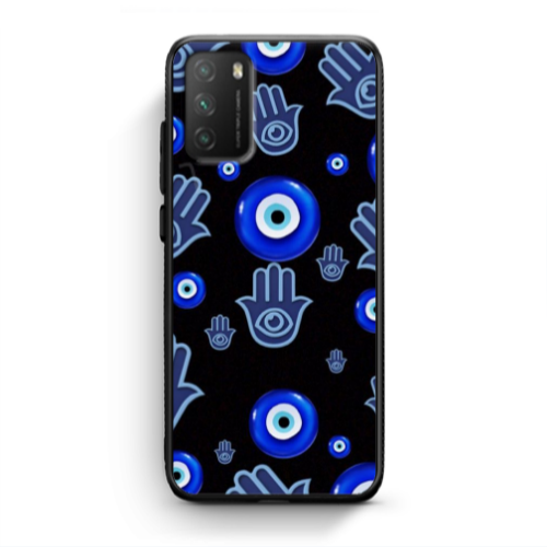 Xiaomi Poco M3 Eye in hand Black Glossy Θήκη