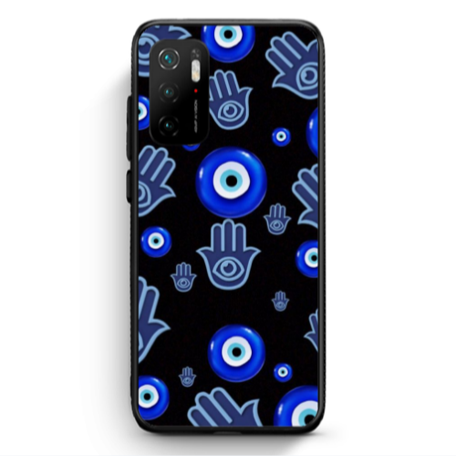 Xiaomi Poco M3 Pro Eye in hand Black Glossy Θήκη