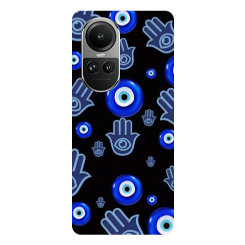 Oppo Reno10 5G Eye in hand Transparent Silicone TPU Θήκη