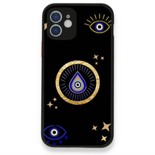 Apple iPhone 12 Drop Beads Black Glossy Θήκη