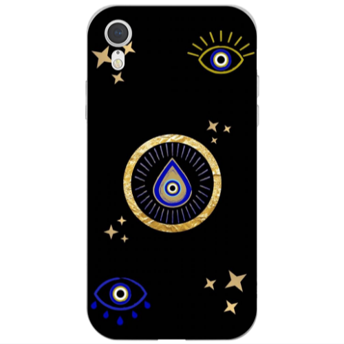 Apple iPhone Xr Drop Beads Transparent Silicone TPU Θήκη