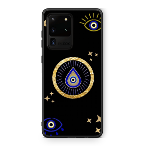 Samsung S20 Ultra Drop Beads Black Glossy Θήκη