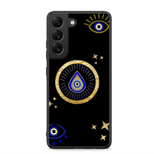 Samsung S22 Drop Beads Black Glossy Θήκη