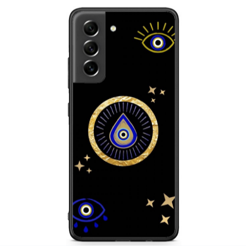Samsung S21 FE Drop Beads Black Glossy Θήκη