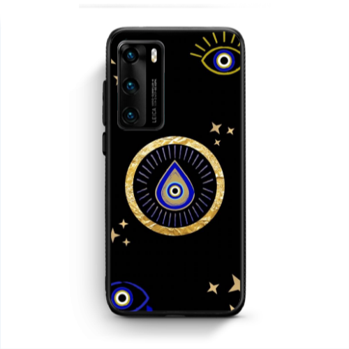 Huawei P40 Drop Beads Black Glossy Θήκη