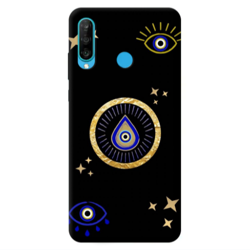 Huawei P30 Lite Drop Beads Transparent Silicone TPU Θήκη