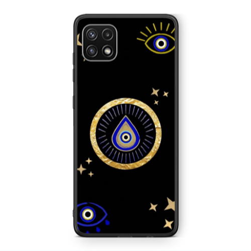 Samsung A22 5G Drop Beads Black Glossy Θήκη