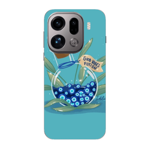 Oppo Find X9 Pro Good vibes potion Transparent Silicone TPU Θήκη