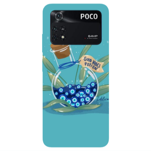 Xiaomi Poco M4 Pro 4G Good vibes potion Transparent Silicone TPU Θήκη
