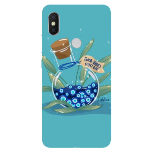 Xiaomi Redmi S2 Good vibes potion Transparent Silicone TPU Θήκη