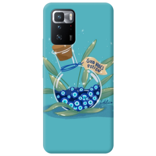 Xiaomi Poco X3 GT Good vibes potion Transparent Silicone TPU Θήκη