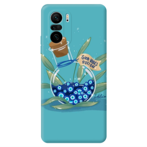 Xiaomi Poco F3 Good vibes potion Transparent Silicone TPU Θήκη