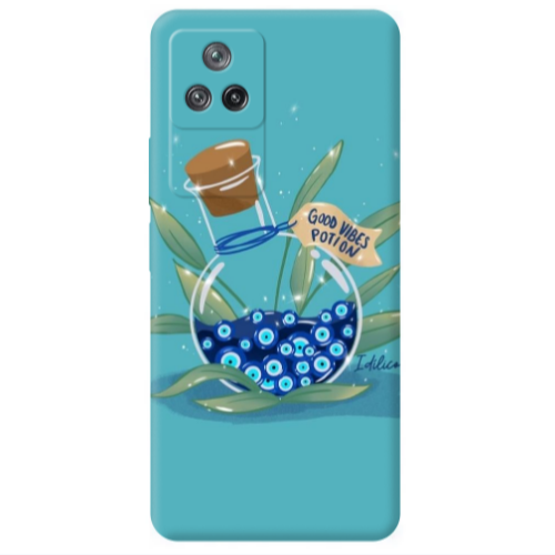 Xiaomi Poco F4 Good vibes potion Transparent Silicone TPU Θήκη