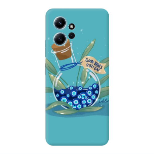 Xiaomi Redmi Note 12 4G Good vibes potion Transparent Silicone TPU Θήκη