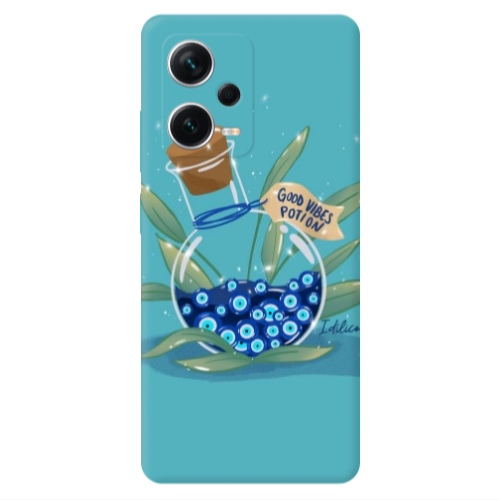 Xiaomi Redmi Note 12 5G Good vibes potion Transparent Silicone TPU Θήκη
