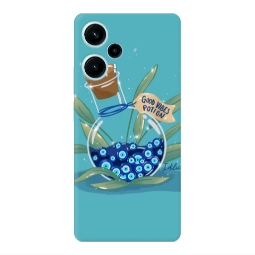 Xiaomi Poco F5 Good vibes potion Transparent Silicone TPU Θήκη