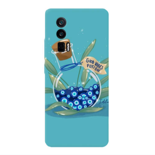Xiaomi Poco F5 Pro Good vibes potion Transparent Silicone TPU Θήκη